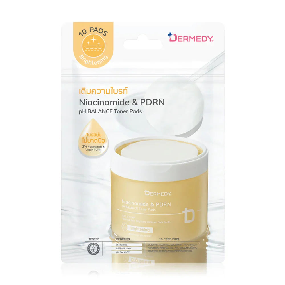 DERMEDY pH Balance Niacinamide & PDRN Toner Pad 25g [10 Pads]