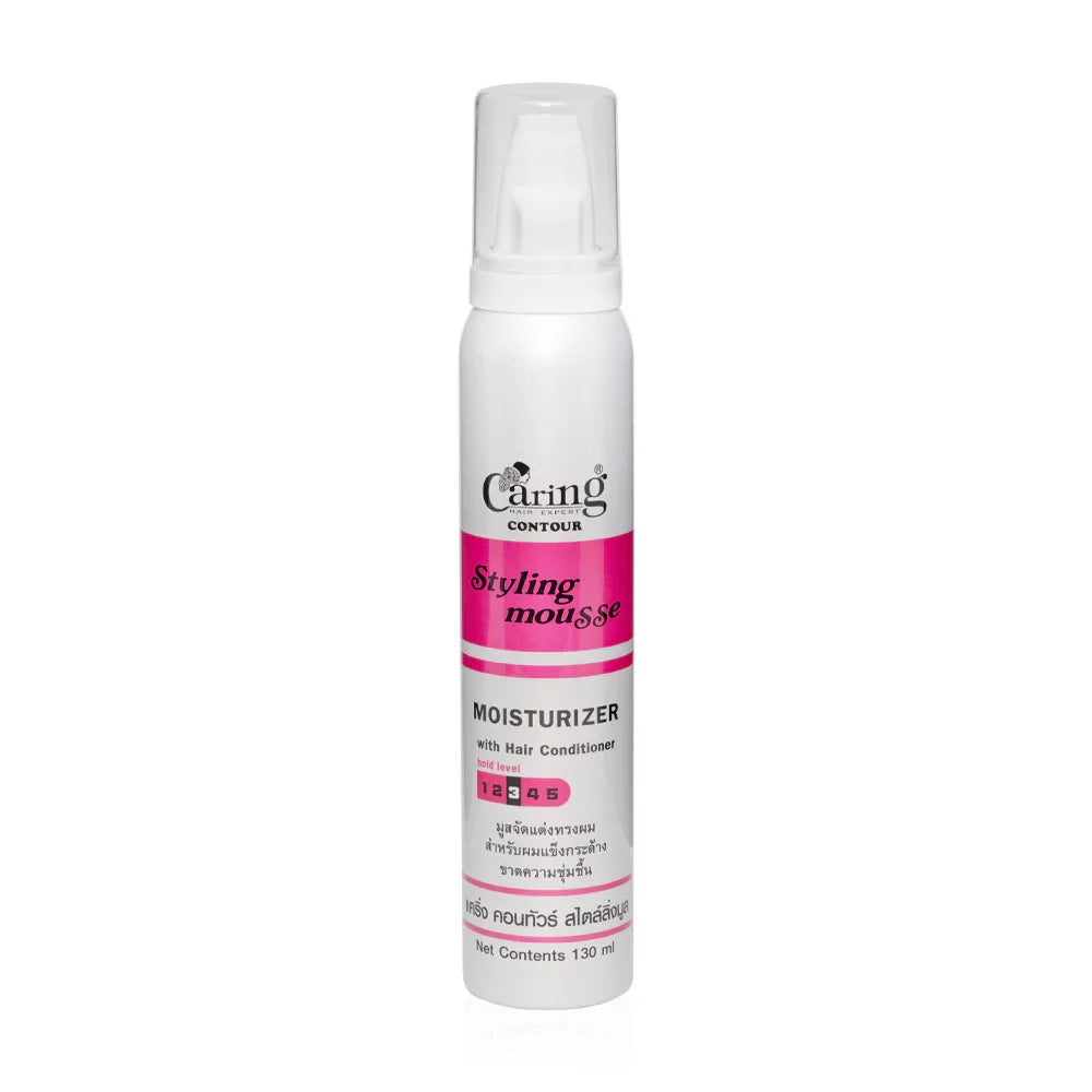Caring Contour Styling Mousse with Moisturizer Pink 130ml