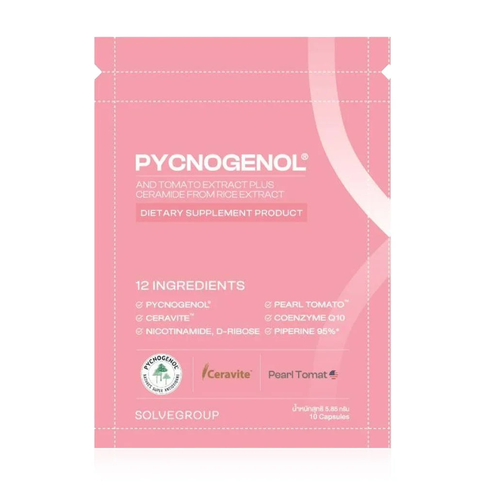 Solve Hair Pycnogenol And Tomato Extract With Ceramide From Rice Extract 10 Capsules