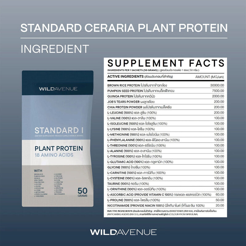 Wild Avenue Standard I Plant Protein 10 Sachets