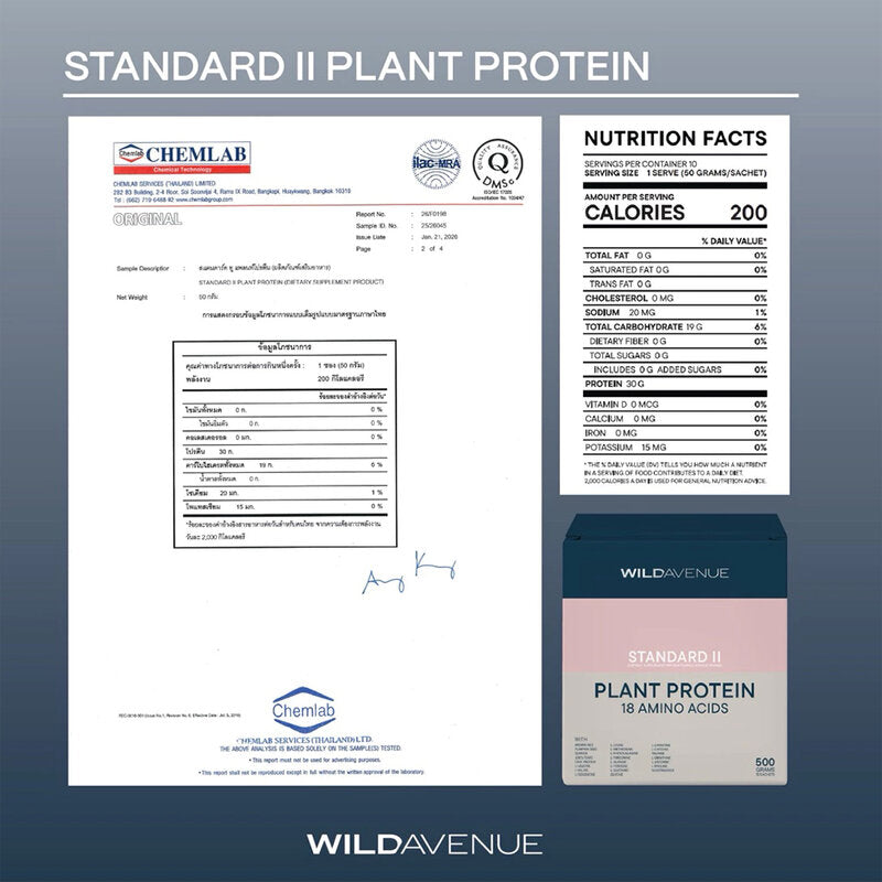 Wild Avenue Standard II Plant Protein 10 Sachets
