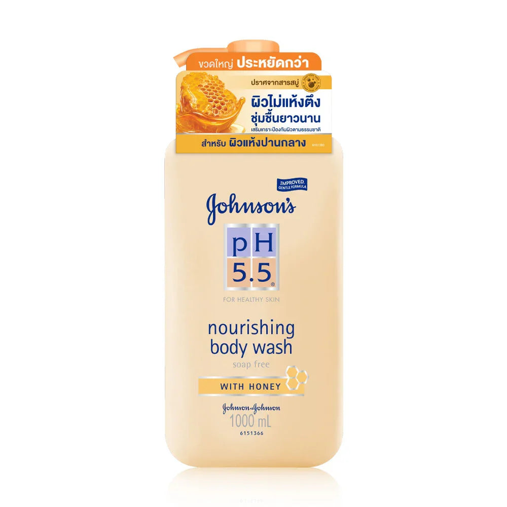 Johnsons pH 5.5 Nourishing Body Wash With Honey 1000ml