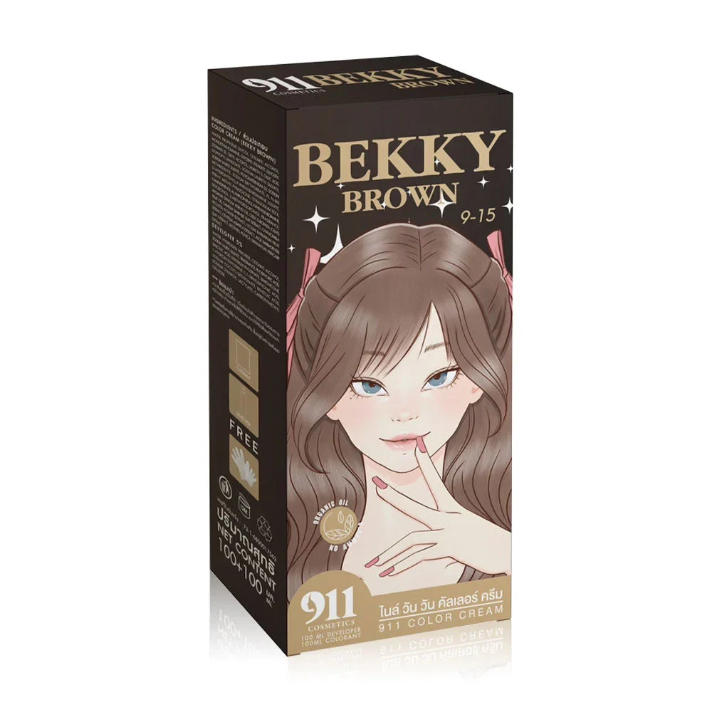 911 Hair Color Cream 200ml - #Bekky Brown