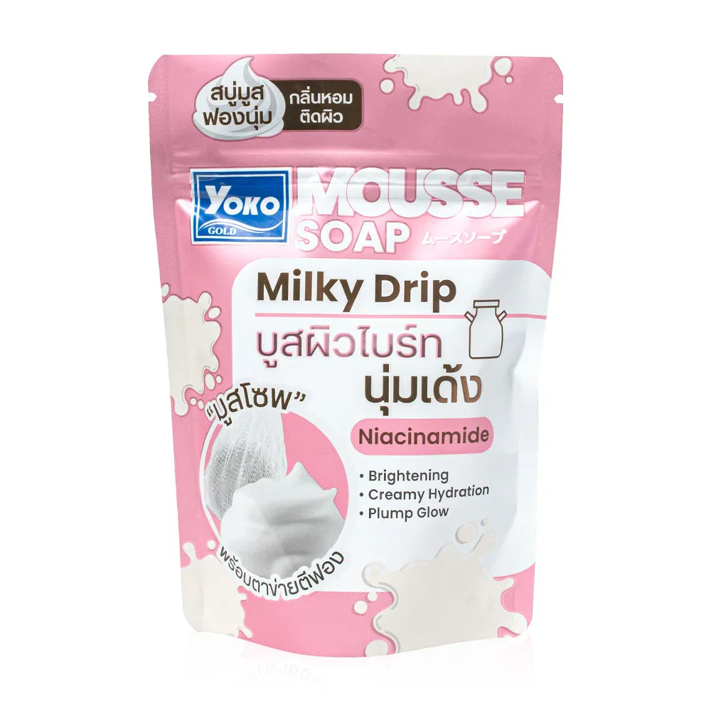 Yoko Gold Mousse Soap Milky Drip 100g