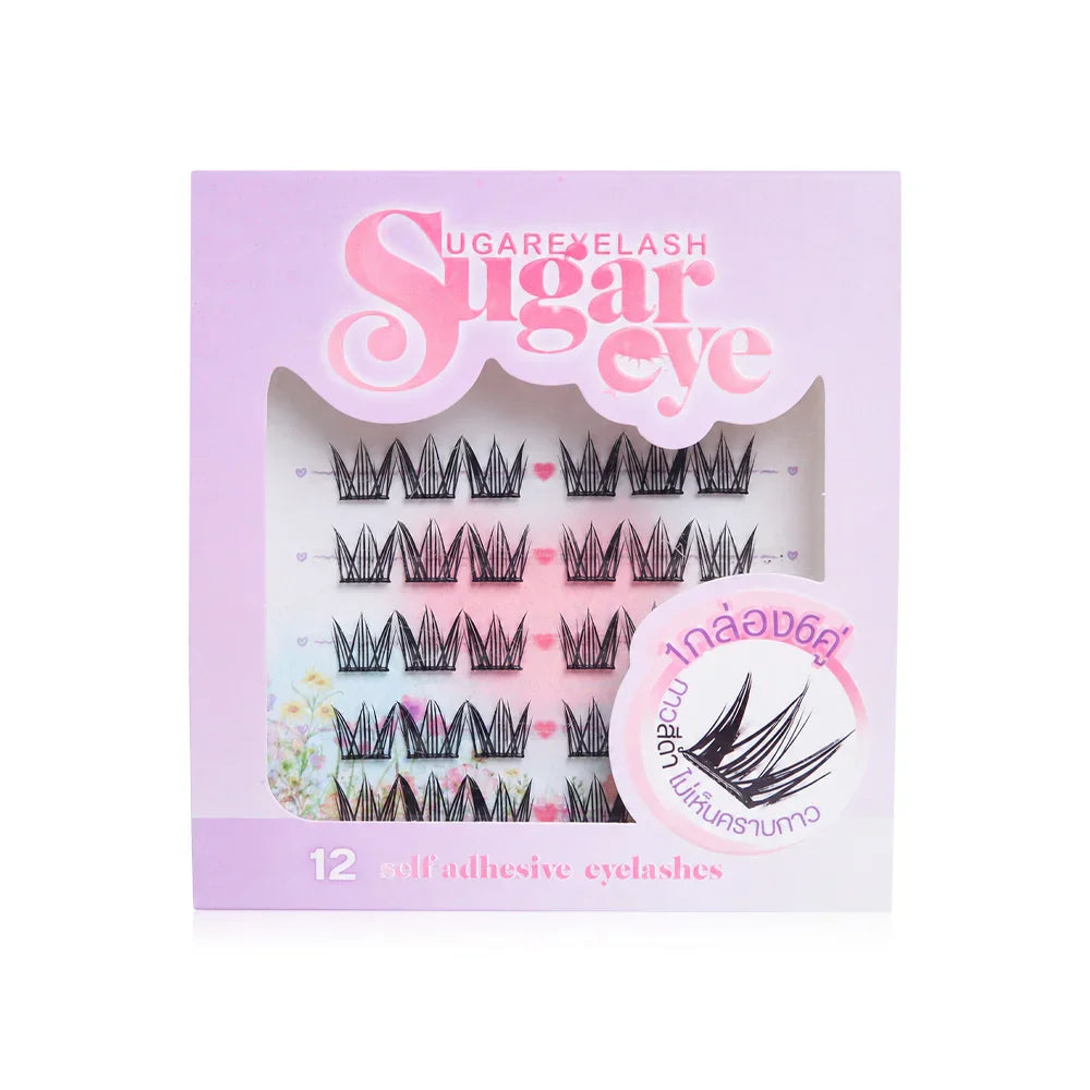Sugareye Self-Adhesive Eyelashes 6 Pairs - #12 Witty