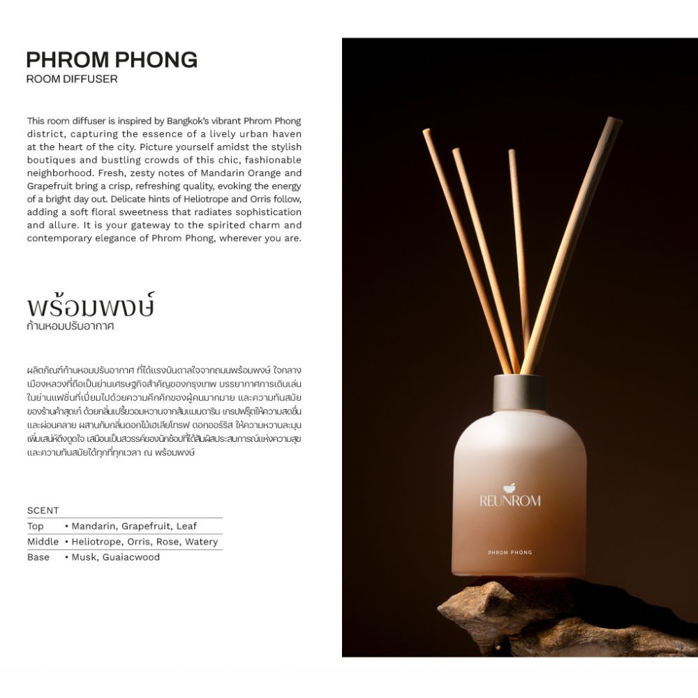 Reunrom Reed Diffuser - Asok 200 ml.