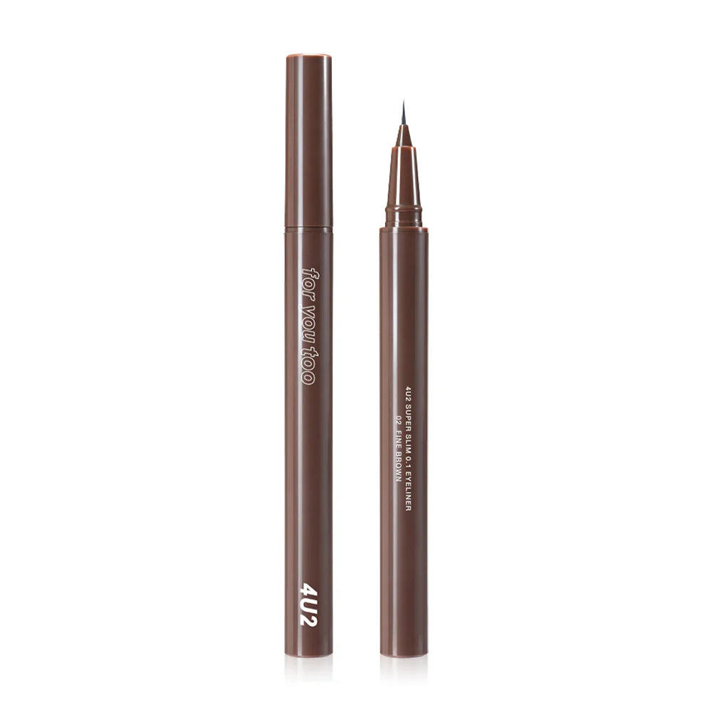 4U2 Super Slim 0.1 Eyeliner 0.5g - #02 Fine Brown
