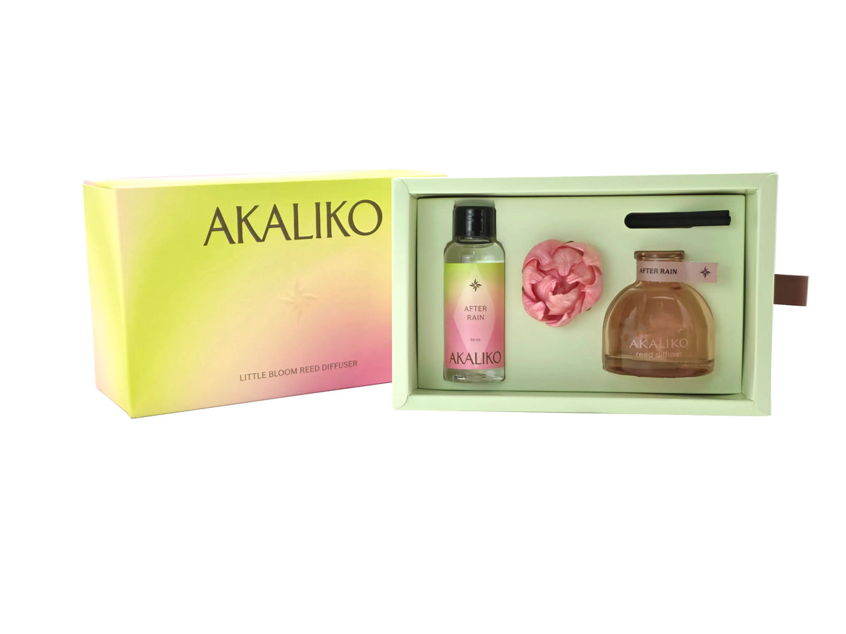 Akaliko Little Bloom Reed Diffuser Set - Water Lily Silk