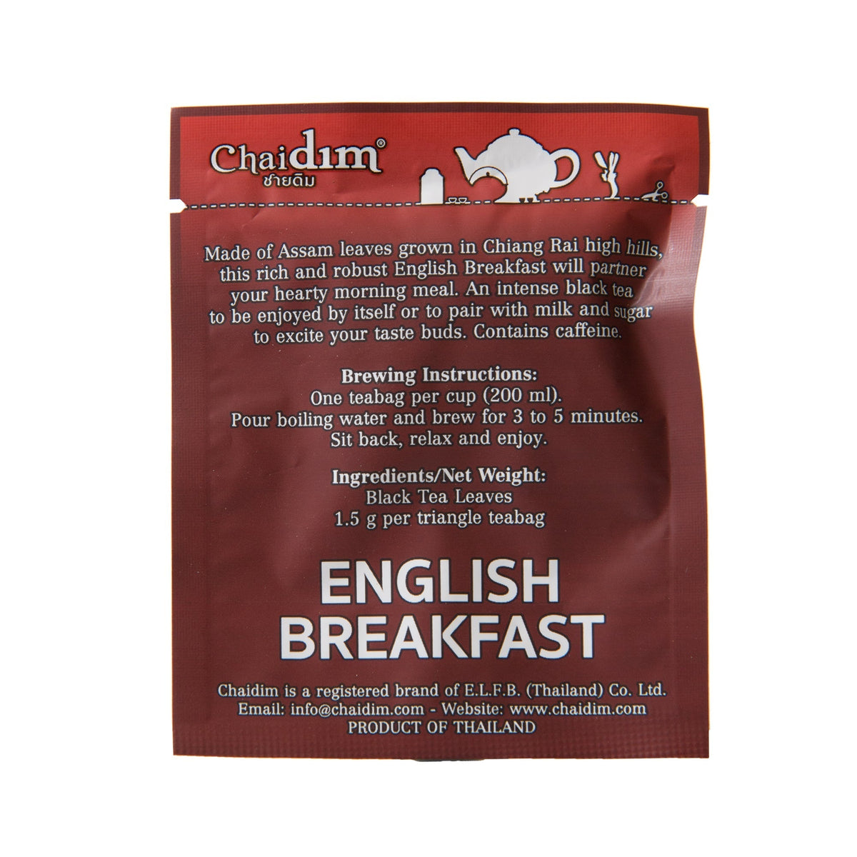 Chaidim English Breakfast Black Tea 10 Teabags