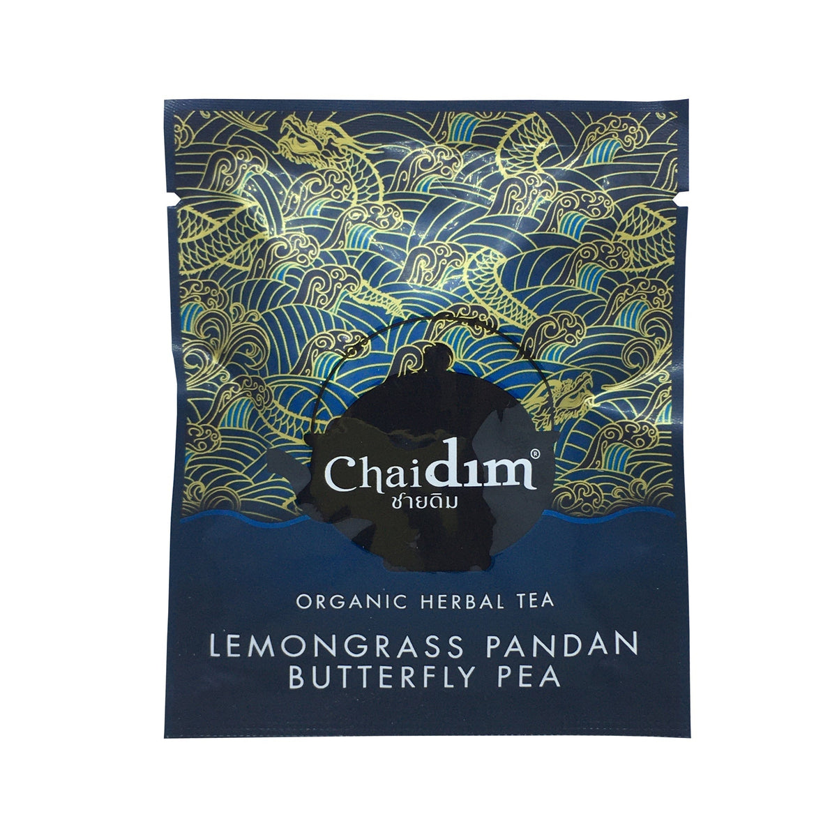 Chaidim Lemongrass Pandan Butterfly Pea Herbal Tea 10 Teabags