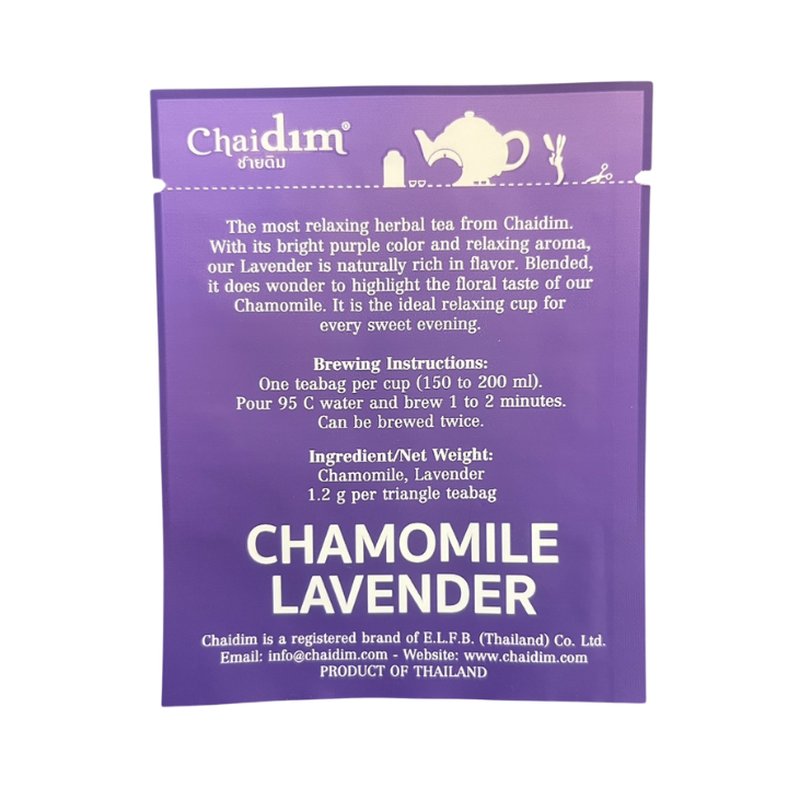 Chaidim Chamomile Lavender Herbal Tea 25 Teabags