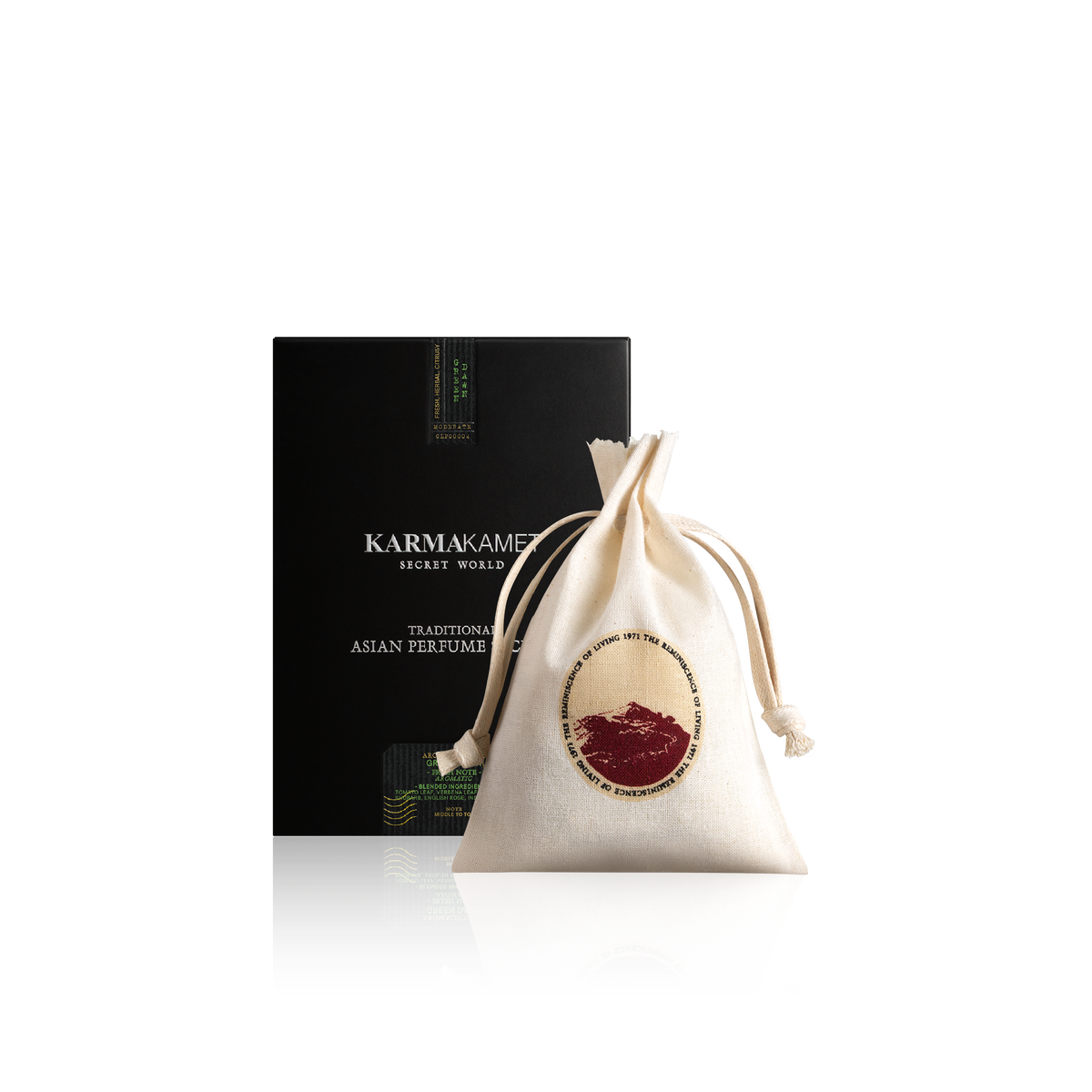 Karmakamet Traditional Asian Perfume Sachet 50 g. - Blended - Fresh Echoes