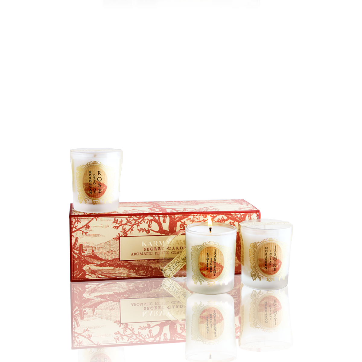 Karmakamet Aromatic Petite Glass Candle Set - Perfume River