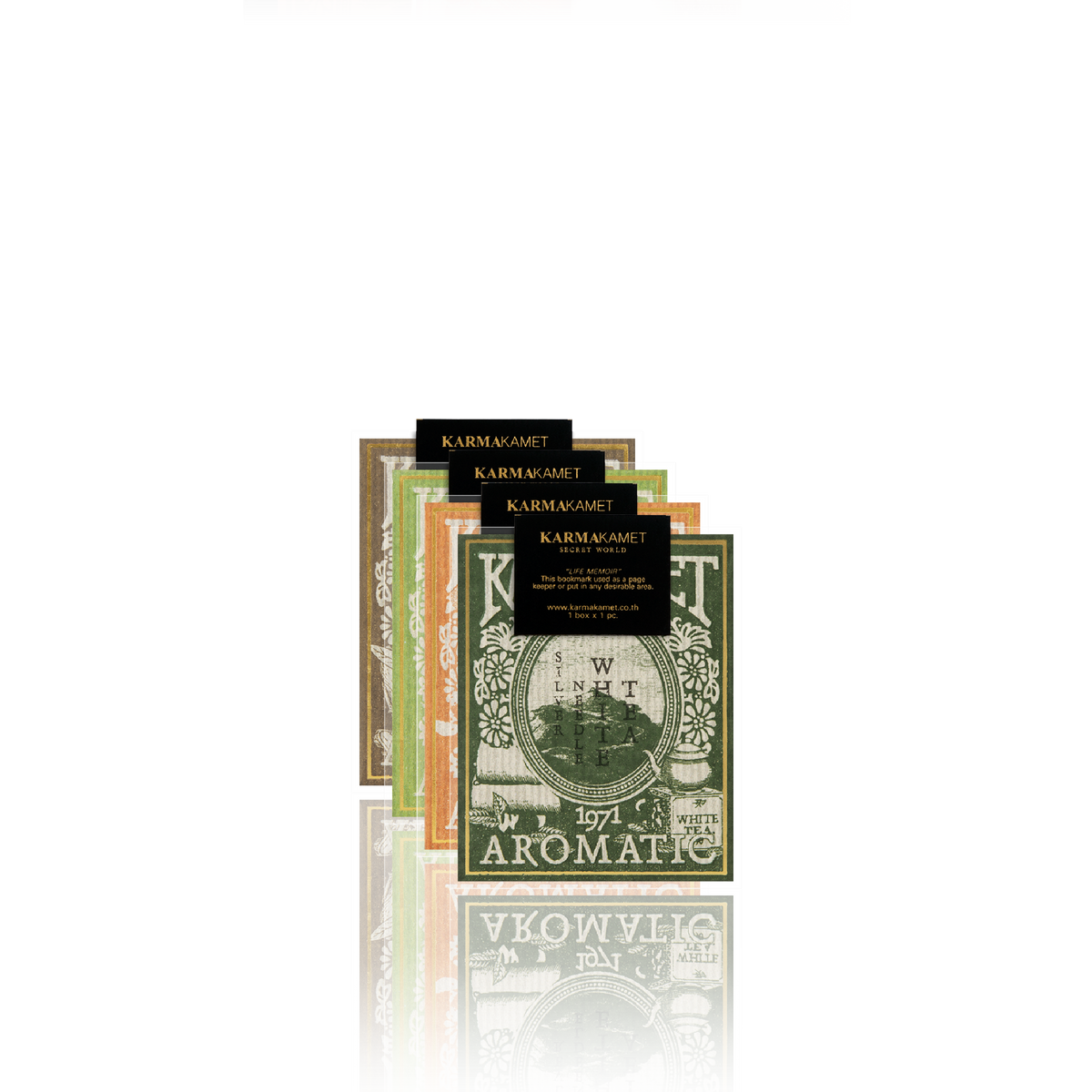 Karmakamet Aromatic Bookmark - Life Memoir Series - Aromatic Bookmark Set 1