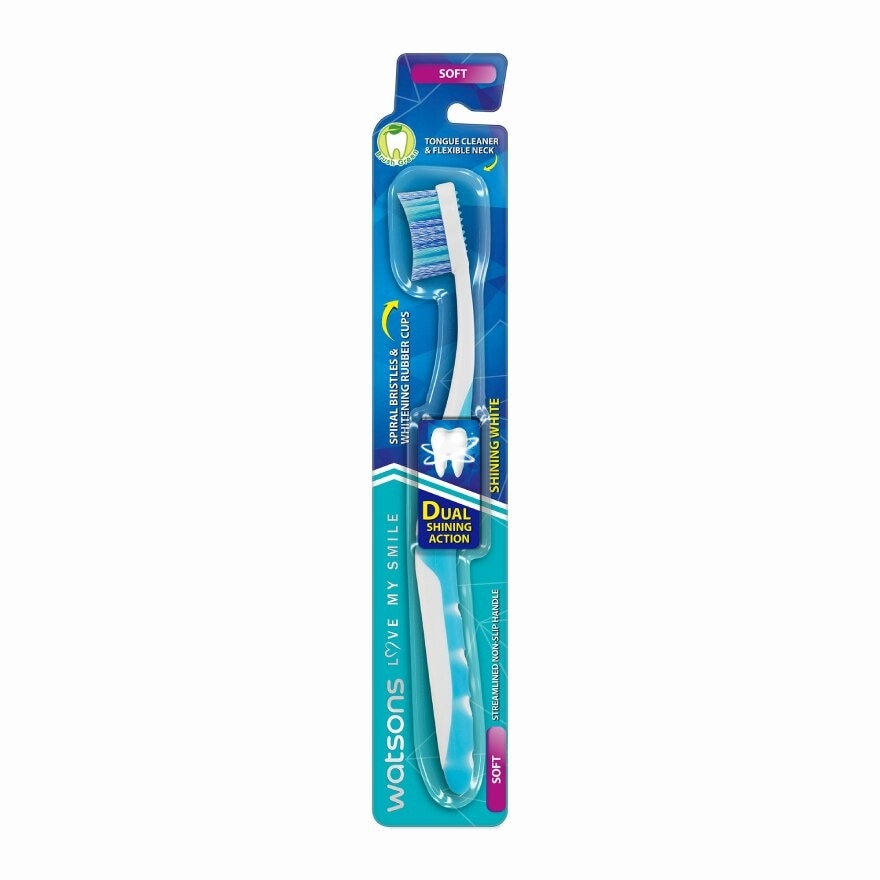 Watsons Shining White Toothbrush (Soft) 1pc