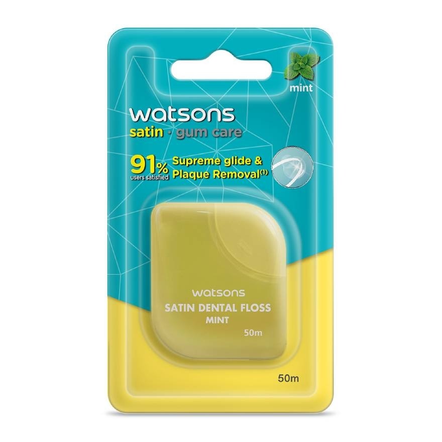 Watsons Satin Mint Dental Floss2 50m