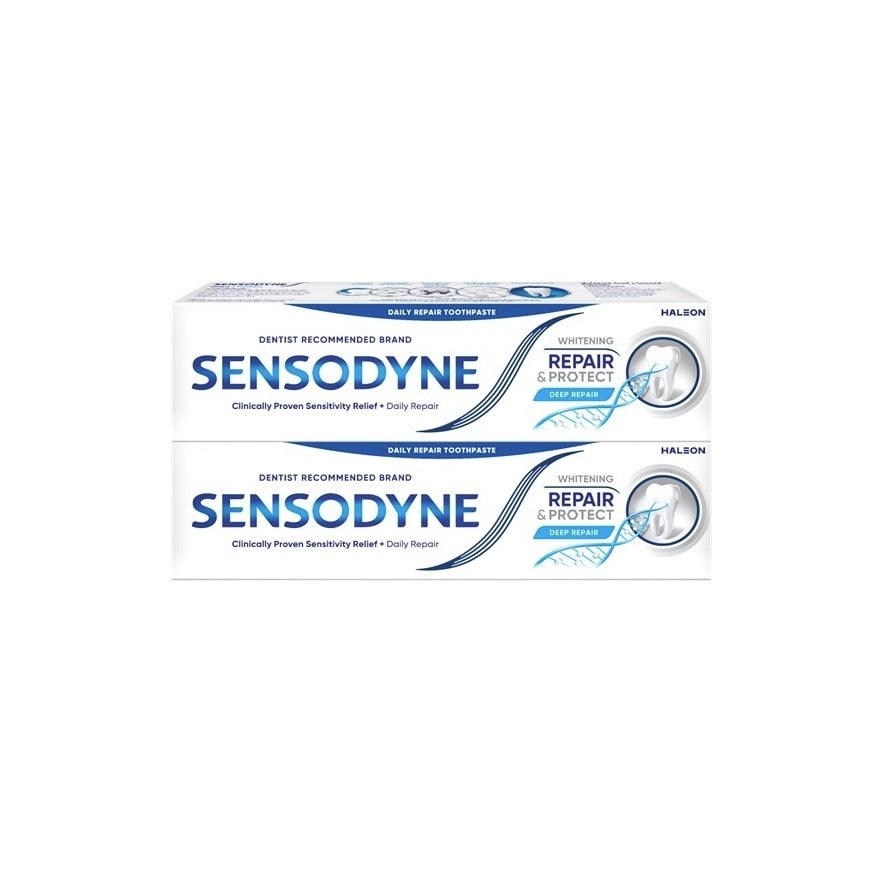 Sensodyne Toothpaste Repair Protect Whitening Twin Pack 100g