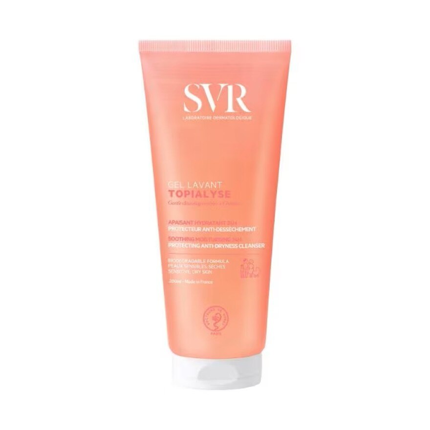 SVR Topialyse Soothing Moisturizer 24H Gel Cleanser 200ml