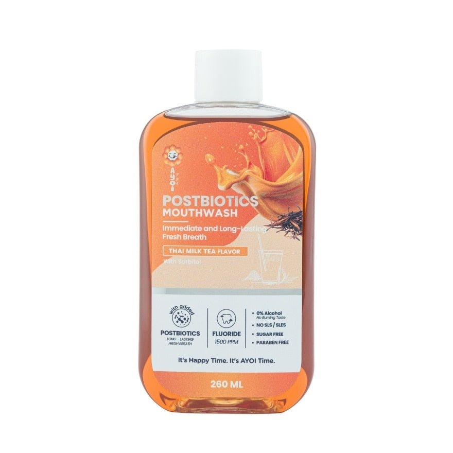Ayoi Mouthwash Postbiotics Thai Milk Tea 260ml