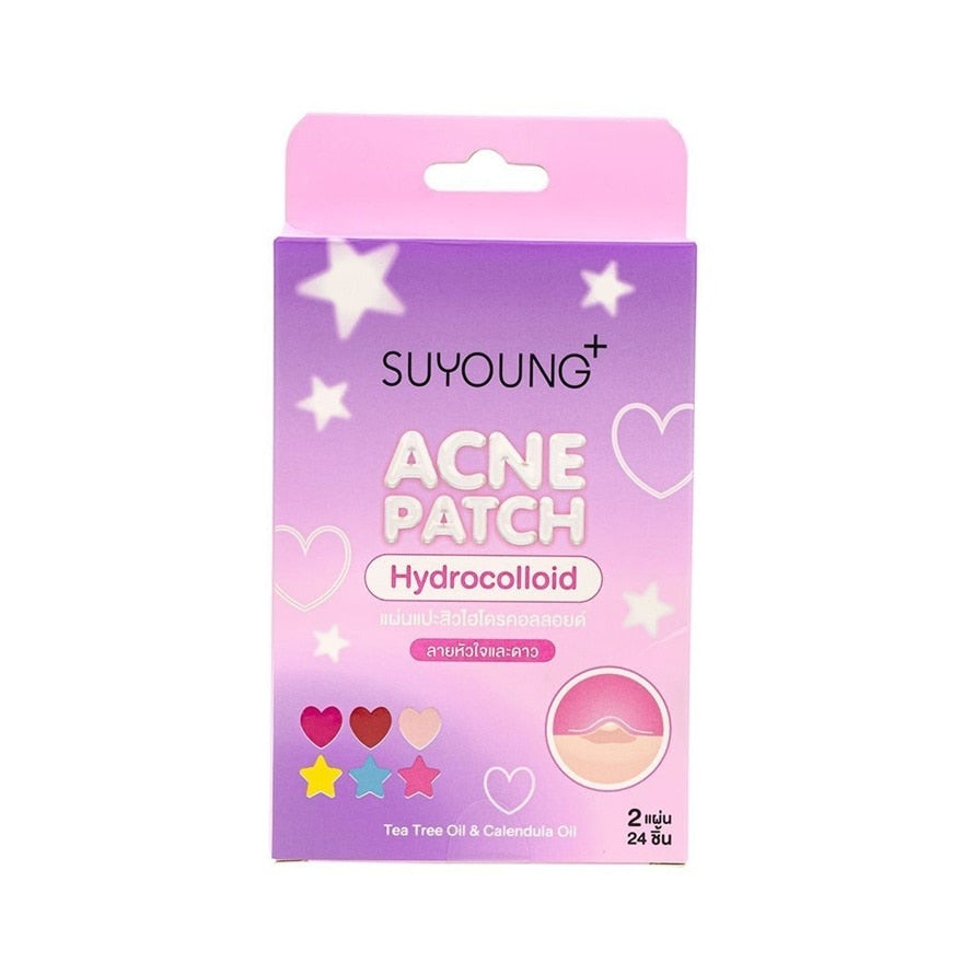 SUYOUNG+ Acne Patch Hydrocolloid Heart Star 24pcs