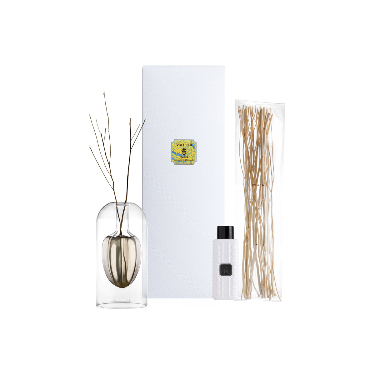 Harnn Vuudh Star Diffuser Set - Phuket (Lemongrass & Lavender) 120 ml.