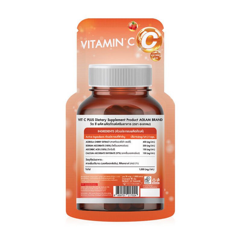 AGLAM Vit C 1000mg 10 Capsules