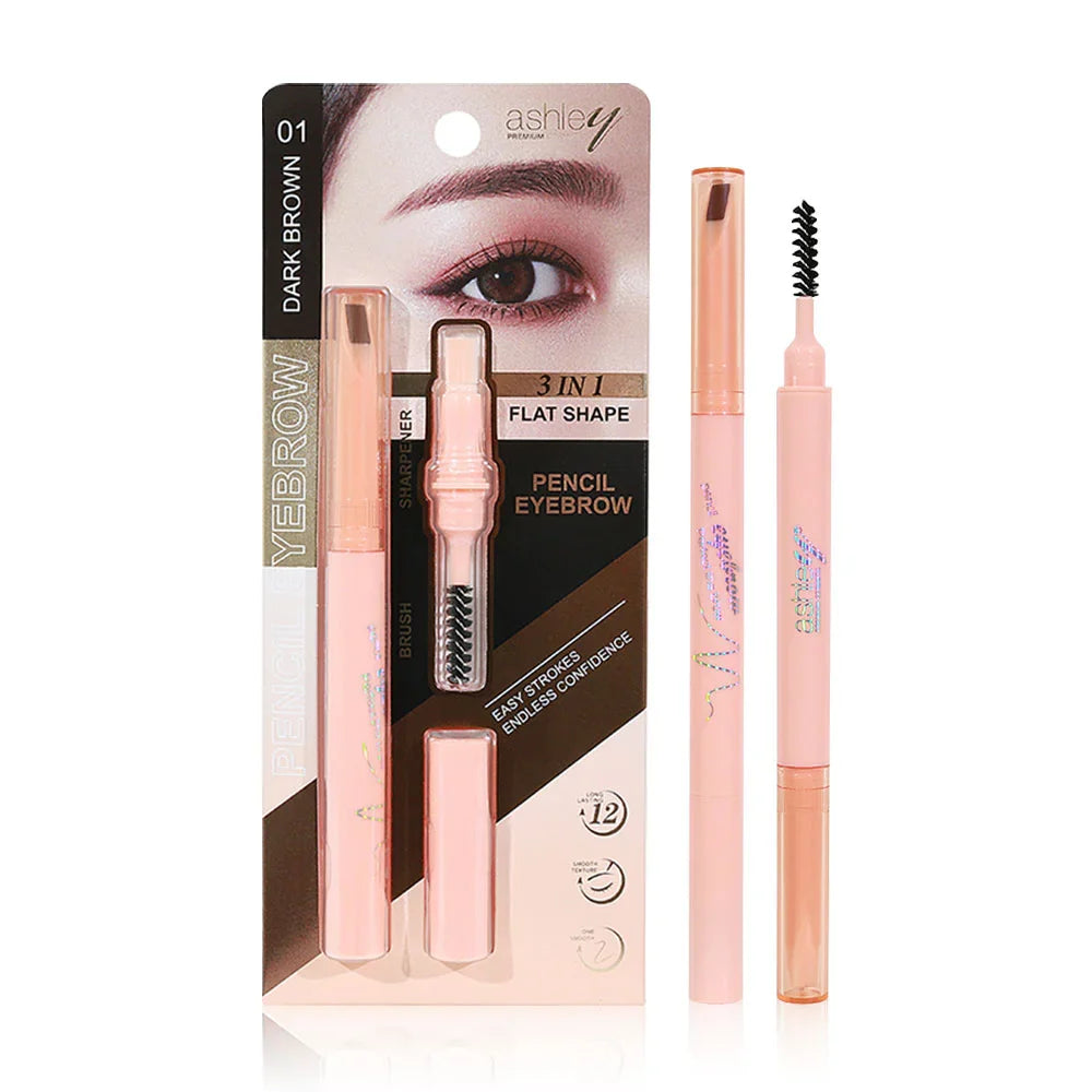 Ashley Pencil Eyebrow 0.4g - #01 Dark Brown