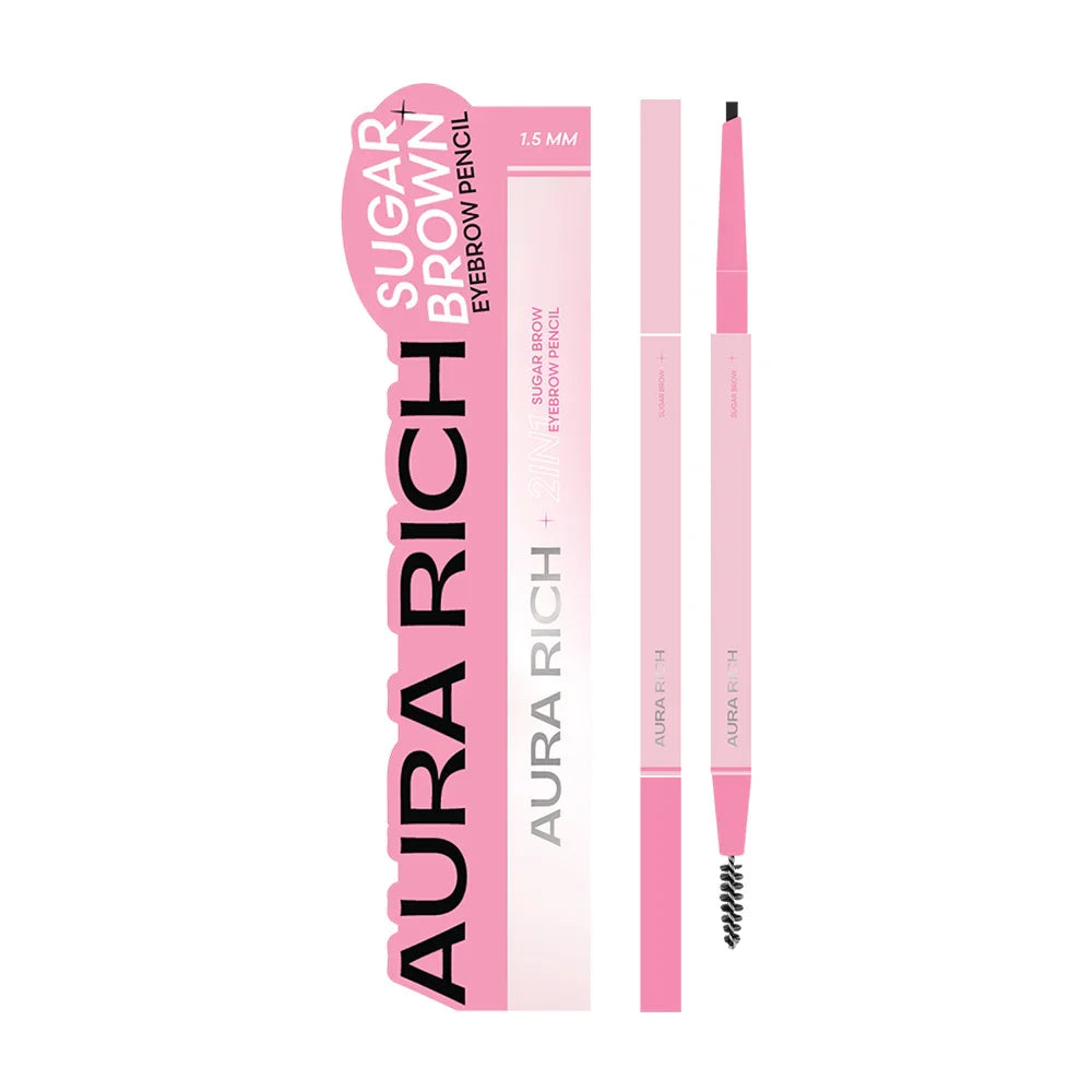 Aura Rich Sugar Brow Eyebrow Pencil 0.2g - #01 Black