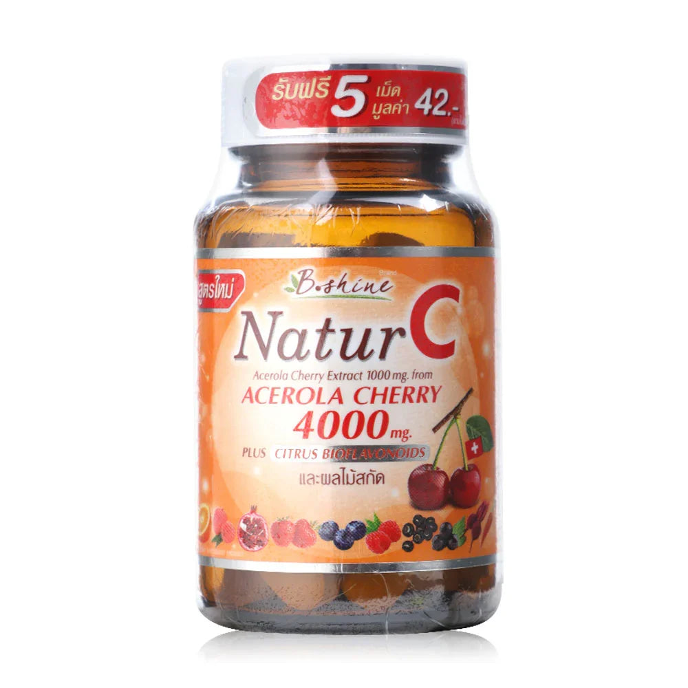 B.shine Natur C Acerola Cherry 30 Tablets [Free! 5 Tablets]