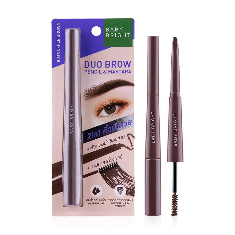 Baby Bright Brow Pencil & Mascara - #03 Coffee Brown