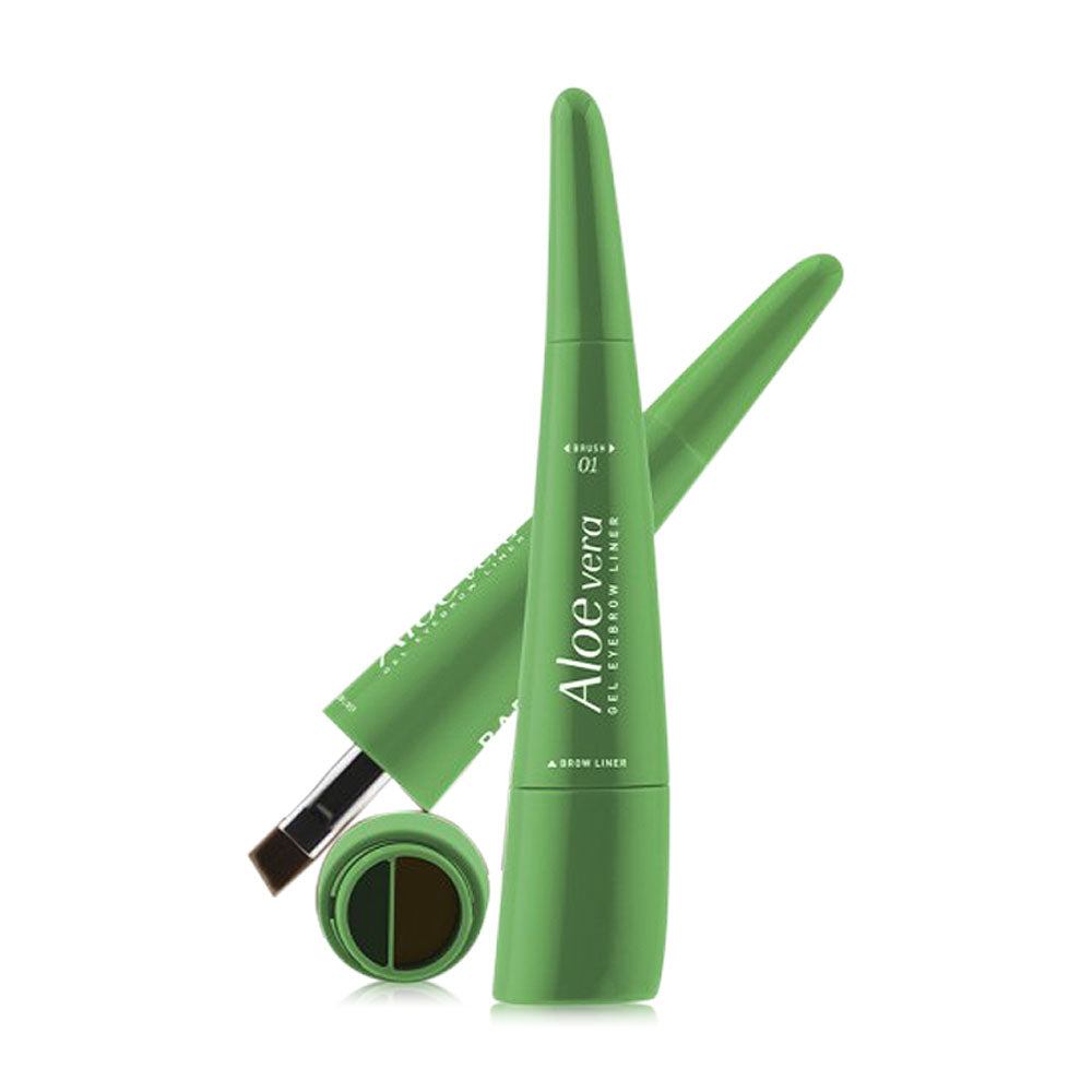 Cr. facebook.com/babybrightclub Baby Bright Aloe Vera Gel Eyebrow Liner 0.6g - #01 Medium Brown Soil