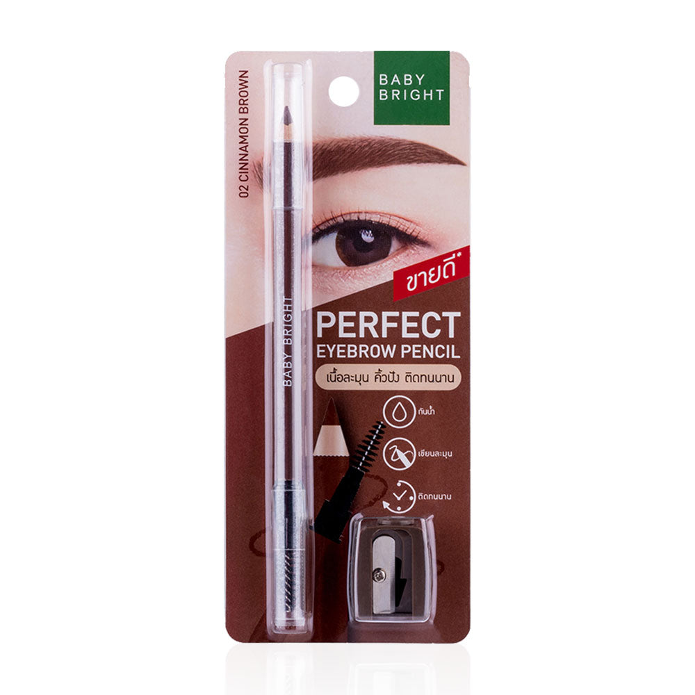 Baby Bright Perfect Eyebrow Pencil 1.2g - #02 Cinnamon Brown
