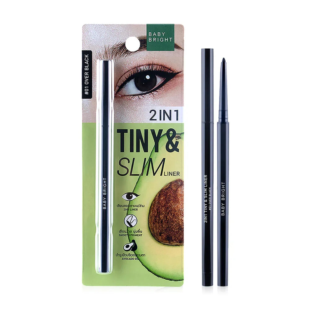 Baby Bright 2 in 1 Tiny & Slim Liner 0.1g - #01 Over Black