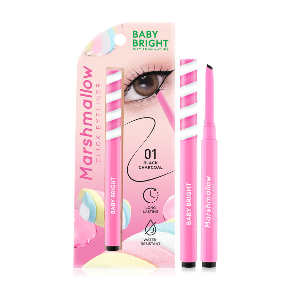 Baby Bright Marshmallow Click Eyeliner 0.10g - #01 Black Charcoal