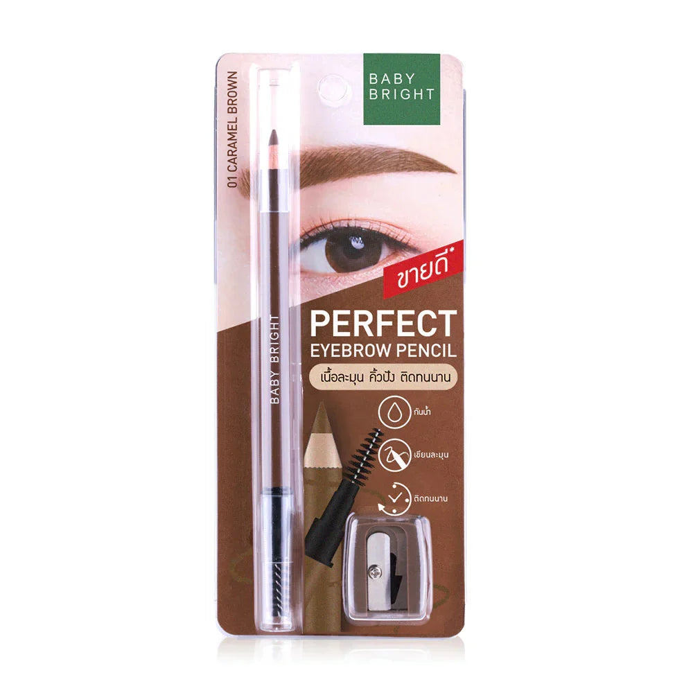 Baby Bright Perfect Eyebrow Pencil 1.2g - #01 Caramel Brown