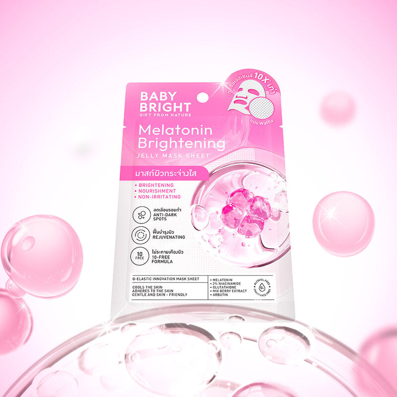 Baby Bright Melatonin Jelly Mask Sheet 25g #WaffleMask