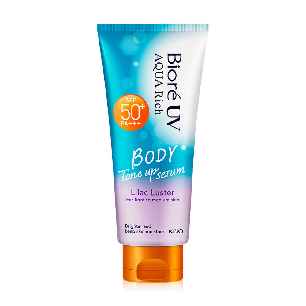 Biore UV Aqua Rich Body Tone up Serum SPF50+ PA+++ 130ml - Lilac (2)