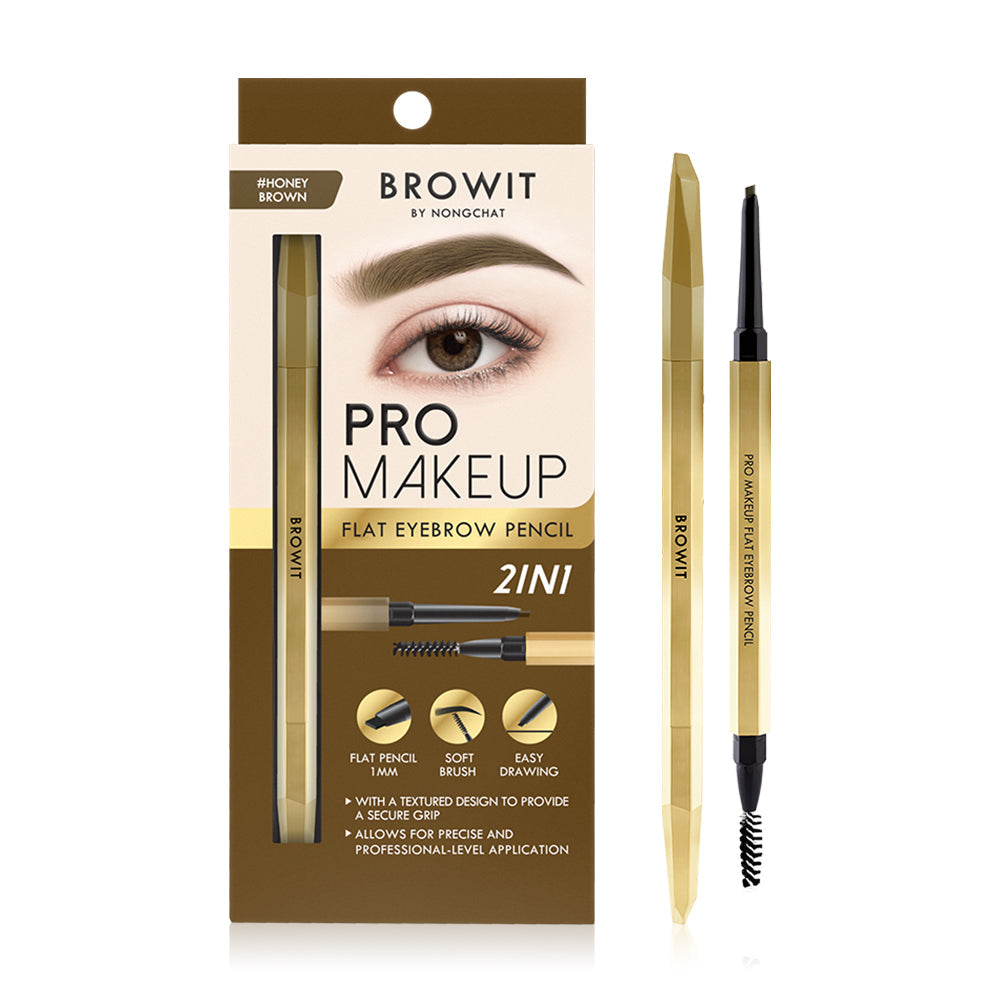 Browit Pro Makeup Flat Eyebrow Pencil 0.08g - Honey