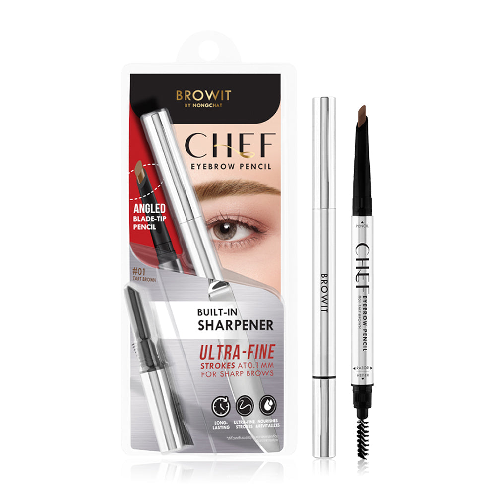 Browit Chef Eyebrow Pencil 0.15g - #01 Tart Brown