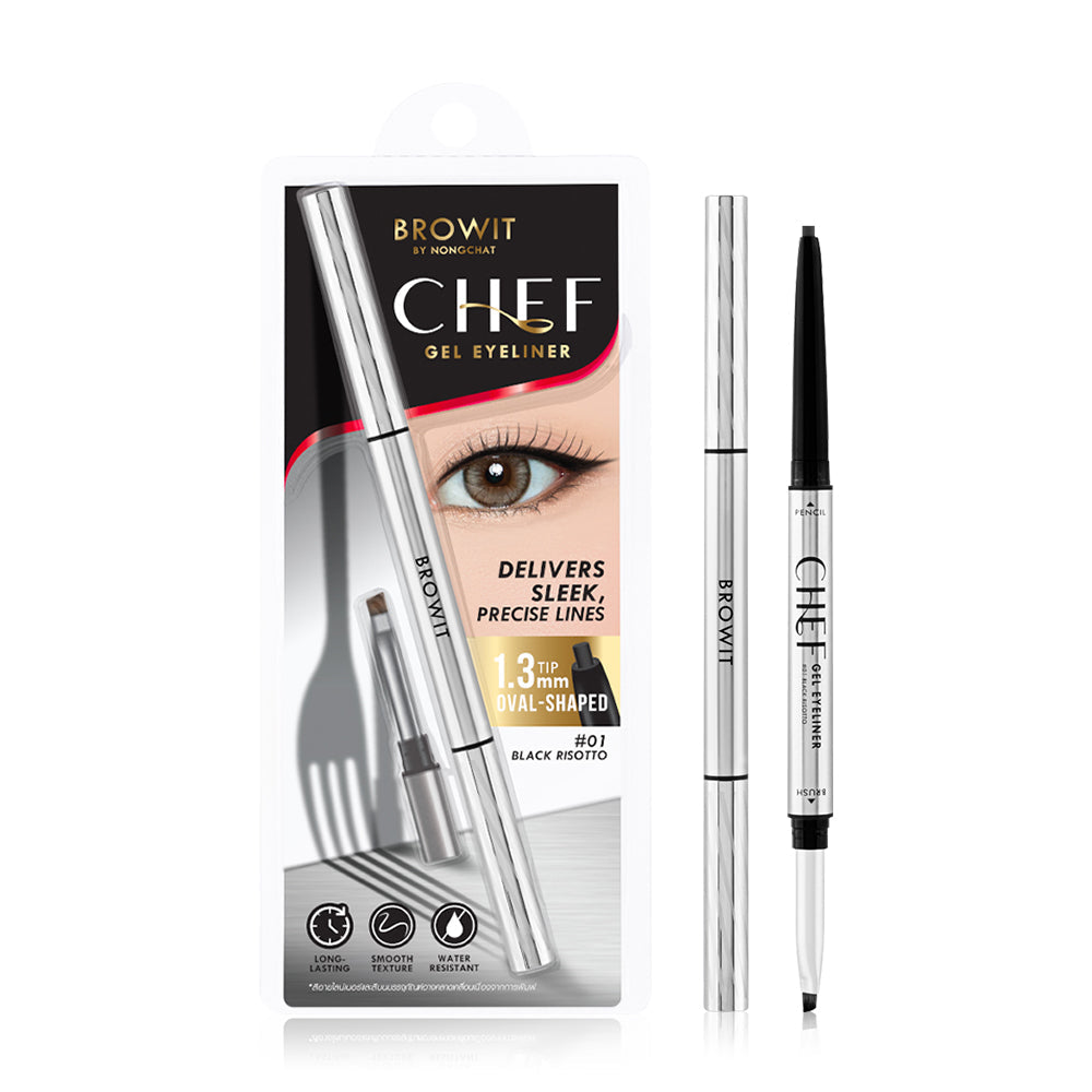 Browit Chef Gel Eyeliner 0.06g - #01 Black Risotto Gel