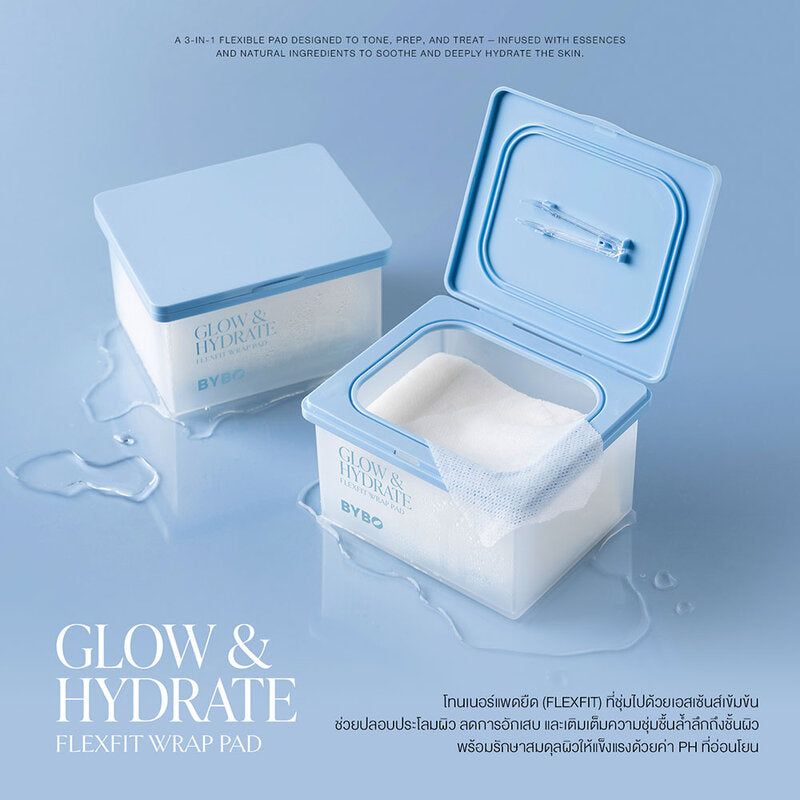 BYBO Glow & Hydrate Flexfit Wrap Pad 300ml