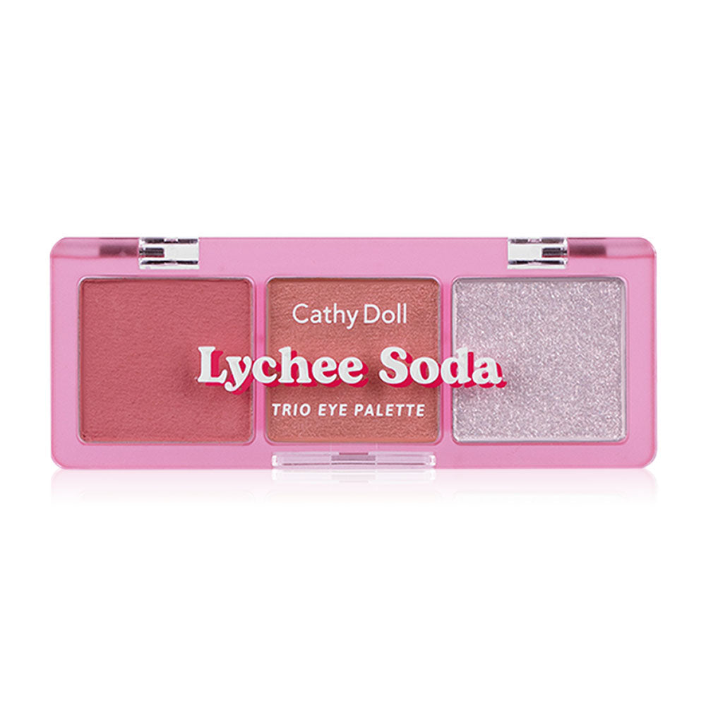 Cathy Doll Cheers Around Trio Eye Palette [2g x 3Colors] - #01 Lychee Soda Adjust