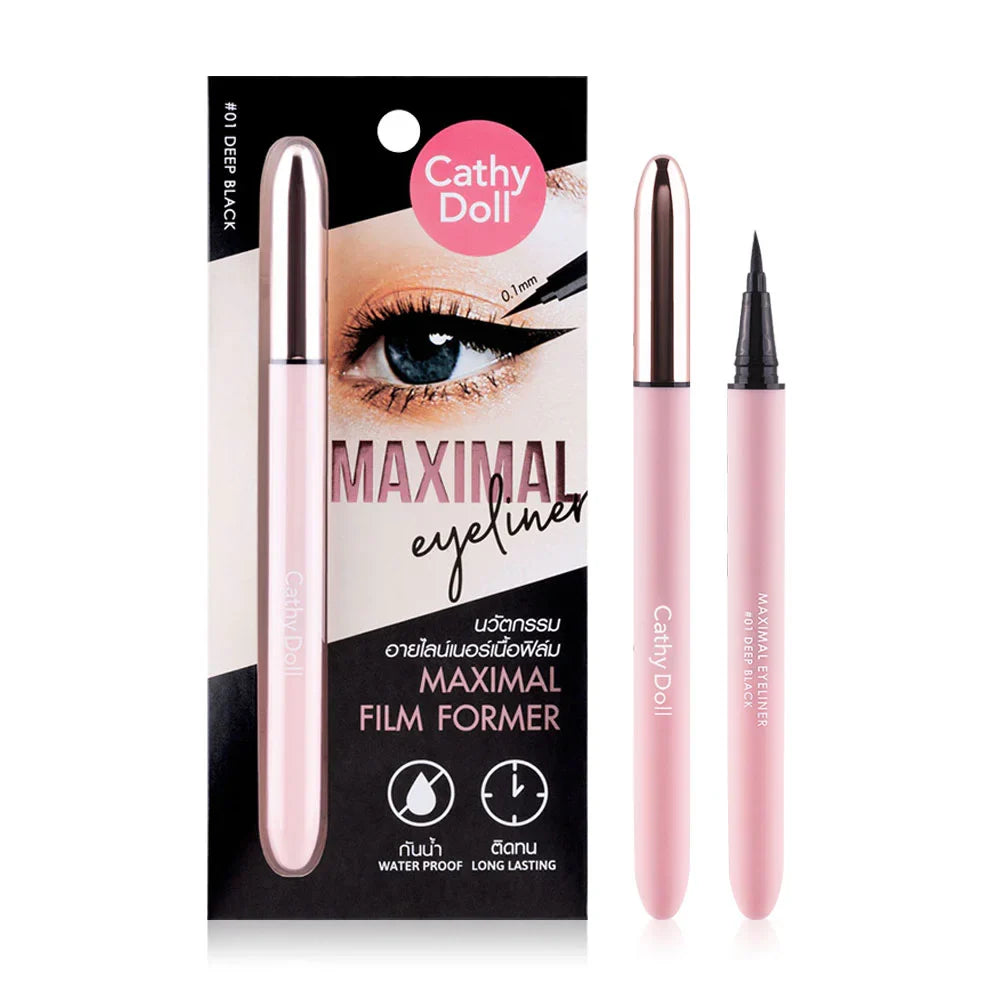 Cathy Doll Maximal Eyeliner 0.7ml - #01 Deep Black