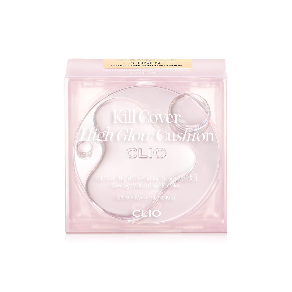 CLIO Kill Cover High Glow Cushion SPF50+ PA++++ 14g + Refill 14g - #3 Linen