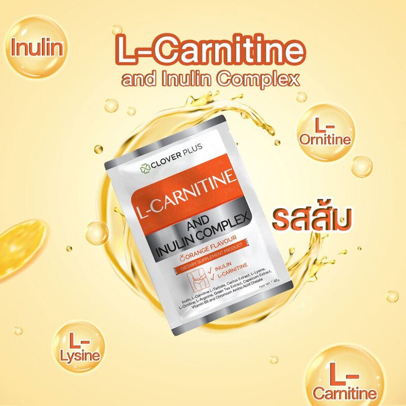 Clover Plus L-Carnitine Chili Extract Dietary Supplement 7.48g x 10 Sachets