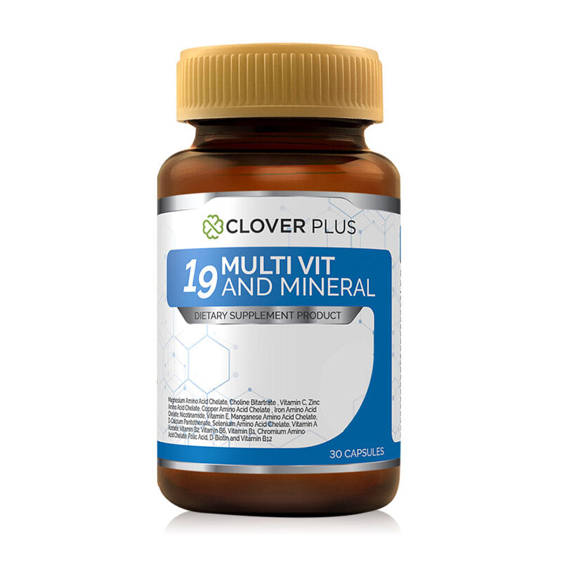 Clover Plus 19 Multivit and Mineral 30 Capsules