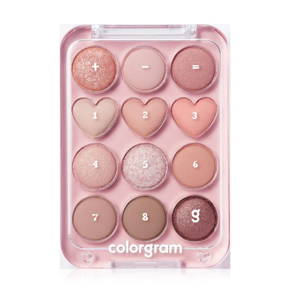 Colorgram Pin Point Eyeshadow Palette 9.2g - #01 Peach+Coral