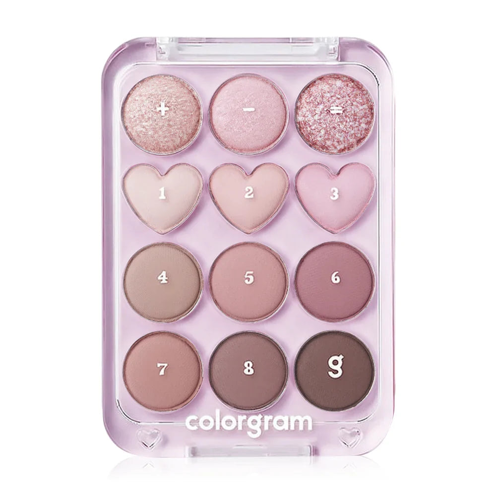 Colorgram Pin Point Eyeshadow Palette 9.2g - #02 Pink+Mauve
