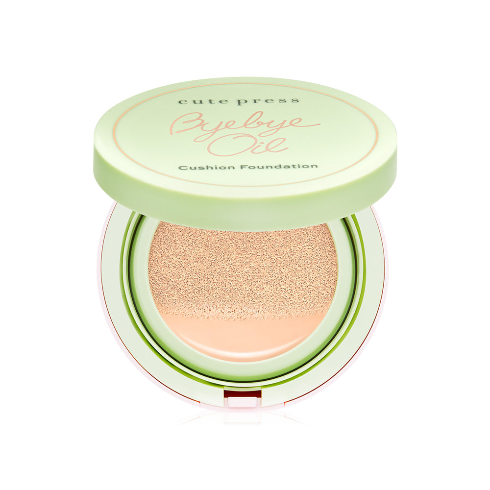 Cute Press Bye Bye Oil Cushion Foundation SPF50+ PA+++ 10ml - #N05 Cotton