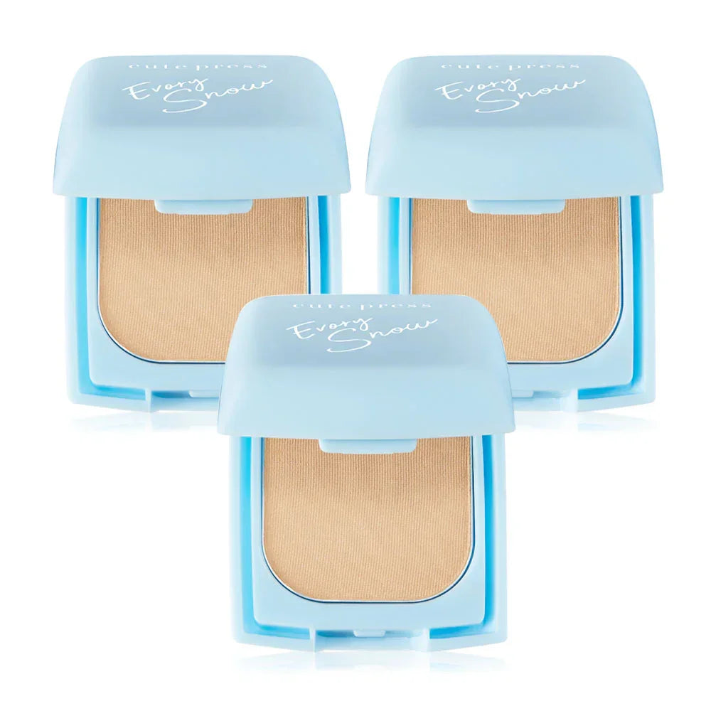 Cute Press Evory Snow Whitening & Oil Control Foundation Powder SPF30/PA++ [5g x 3pcs] - N2 (2)